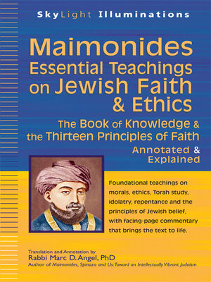 cover image of Maimonides—Essential Teachings on Jewish Faith & Ethics